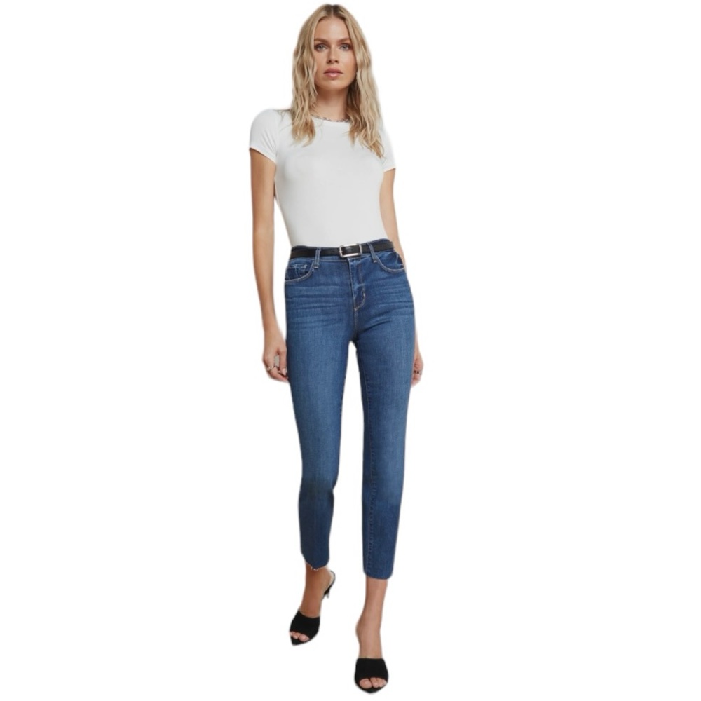 L’agence Sada High Rise Cropped Slim Jeans